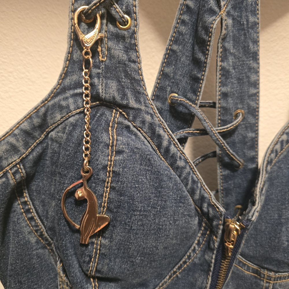 Baby Phat Blue Denim Women's Overalls